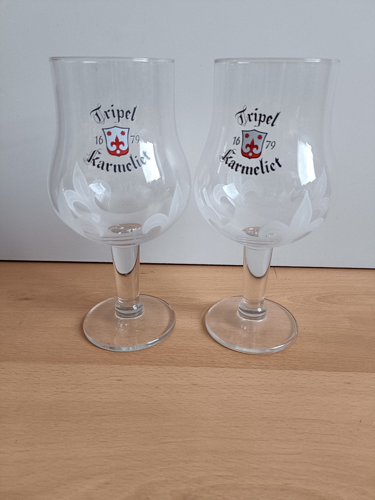2 Tripel Karmeliet glazen, Verzamelen, Ophalen of Verzenden, Zo goed als nieuw, Glas of Glazen, Overige merken