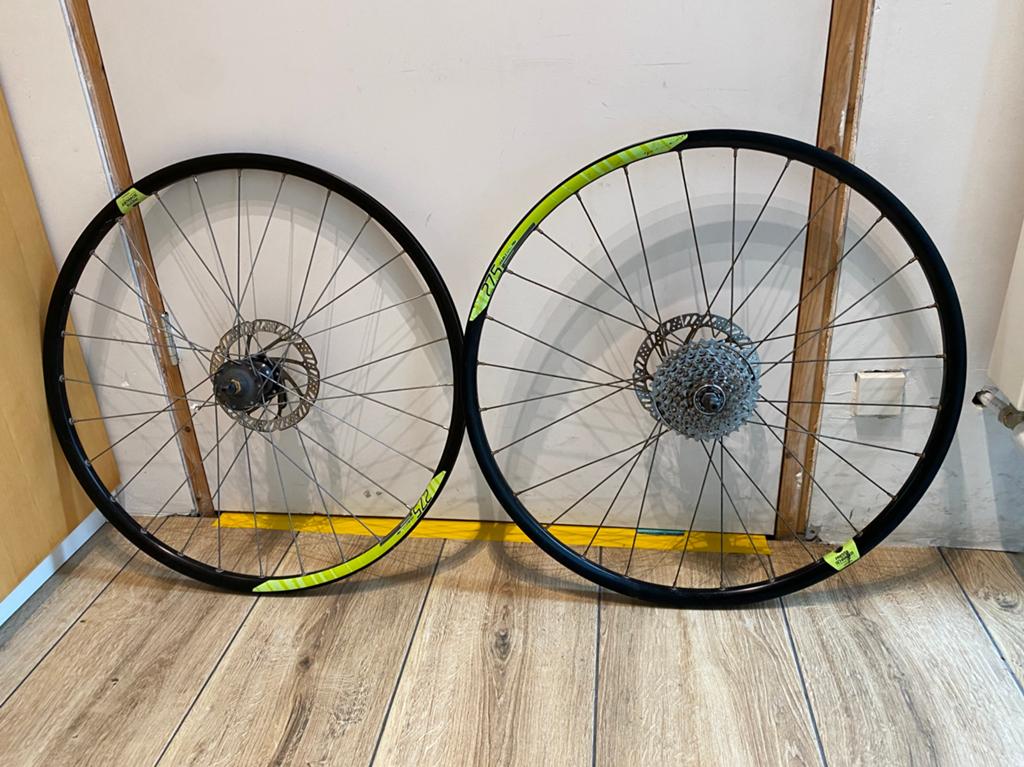 Set mountainbike wielen 27,5 inch, Wiel, Gebruikt, Ophalen of Verzenden, Aluminium