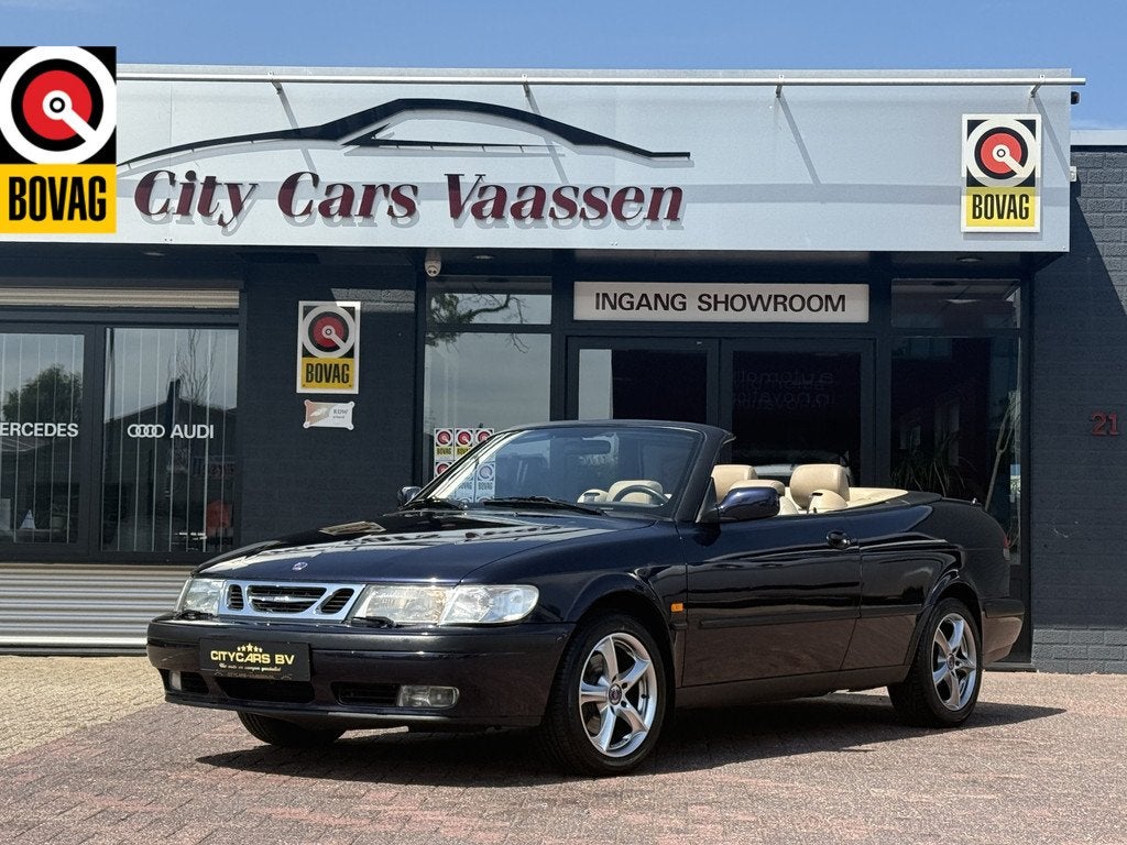 Saab 9-3 Cabrio 2.0 Turbo SE 200 pk youngtimer nieuwe apk cl, Voorwielaandrijving, Beige, Cabriolet, Bedrijf