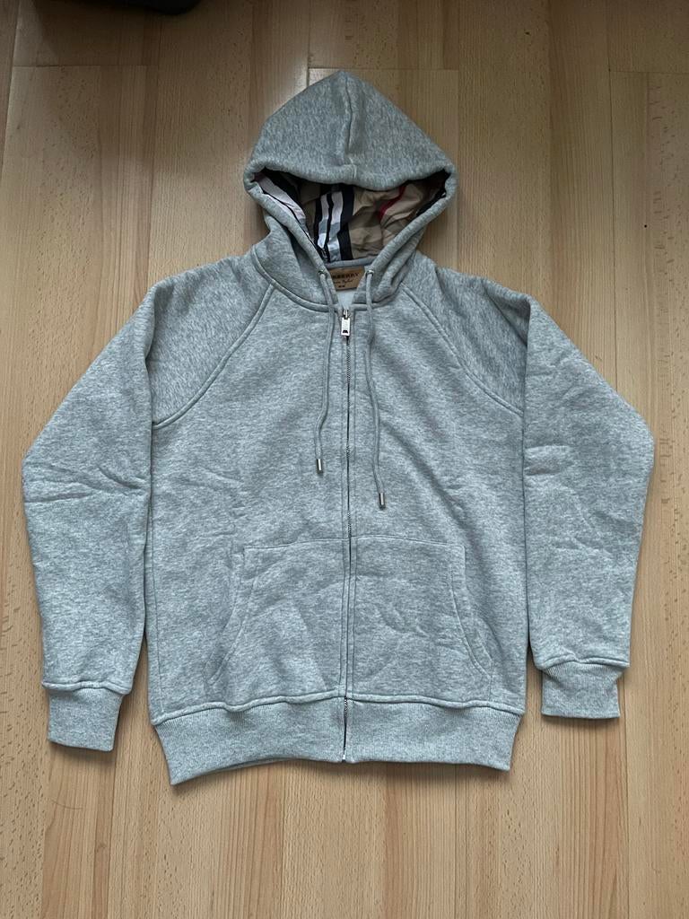 Burberry vest met capuchon - Grijs, Ophalen of Verzenden, Gedragen, Maat 38/40 (M), Grijs