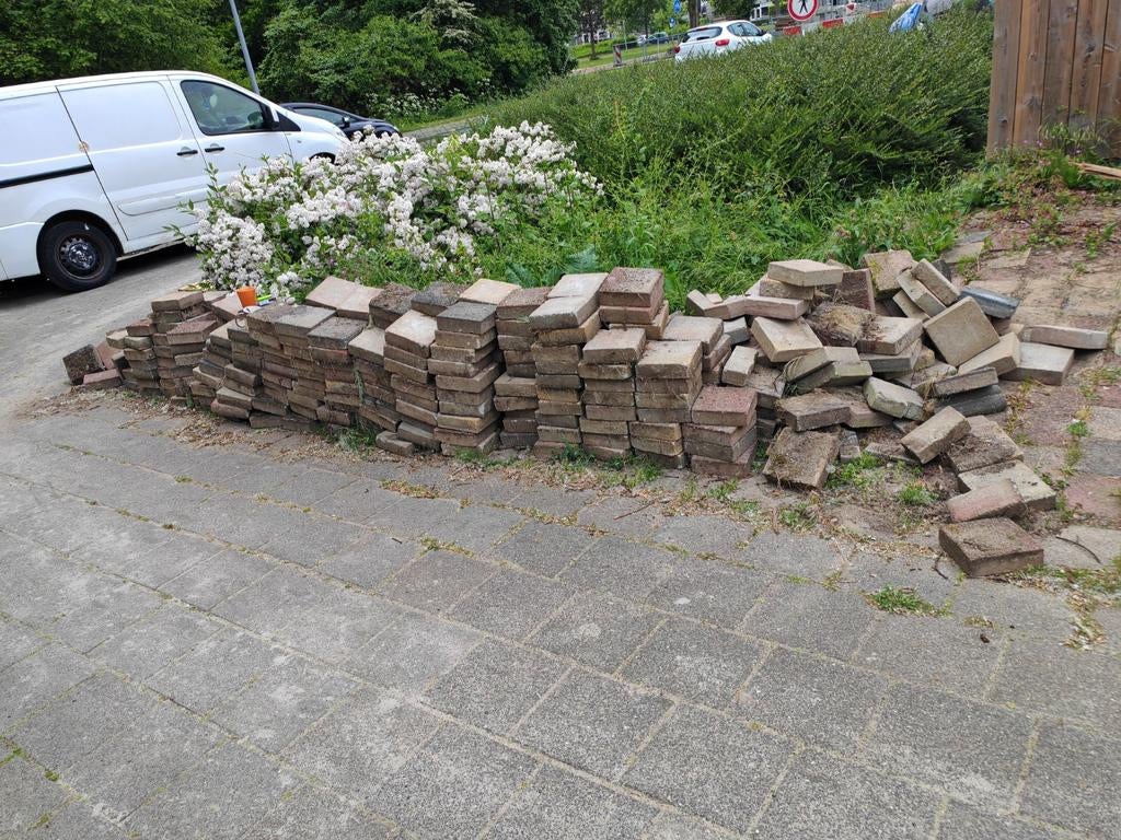 Tuintegels 20x20x5 cm - Diverse kleuren, Ophalen, Gebruikt, 10 m² of meer, Beton