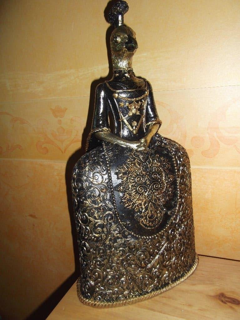 *Luxe beeld dame pauw*Baroque, Ophalen of Verzenden, Nieuw, Meerkleurig, Overige stijlen
