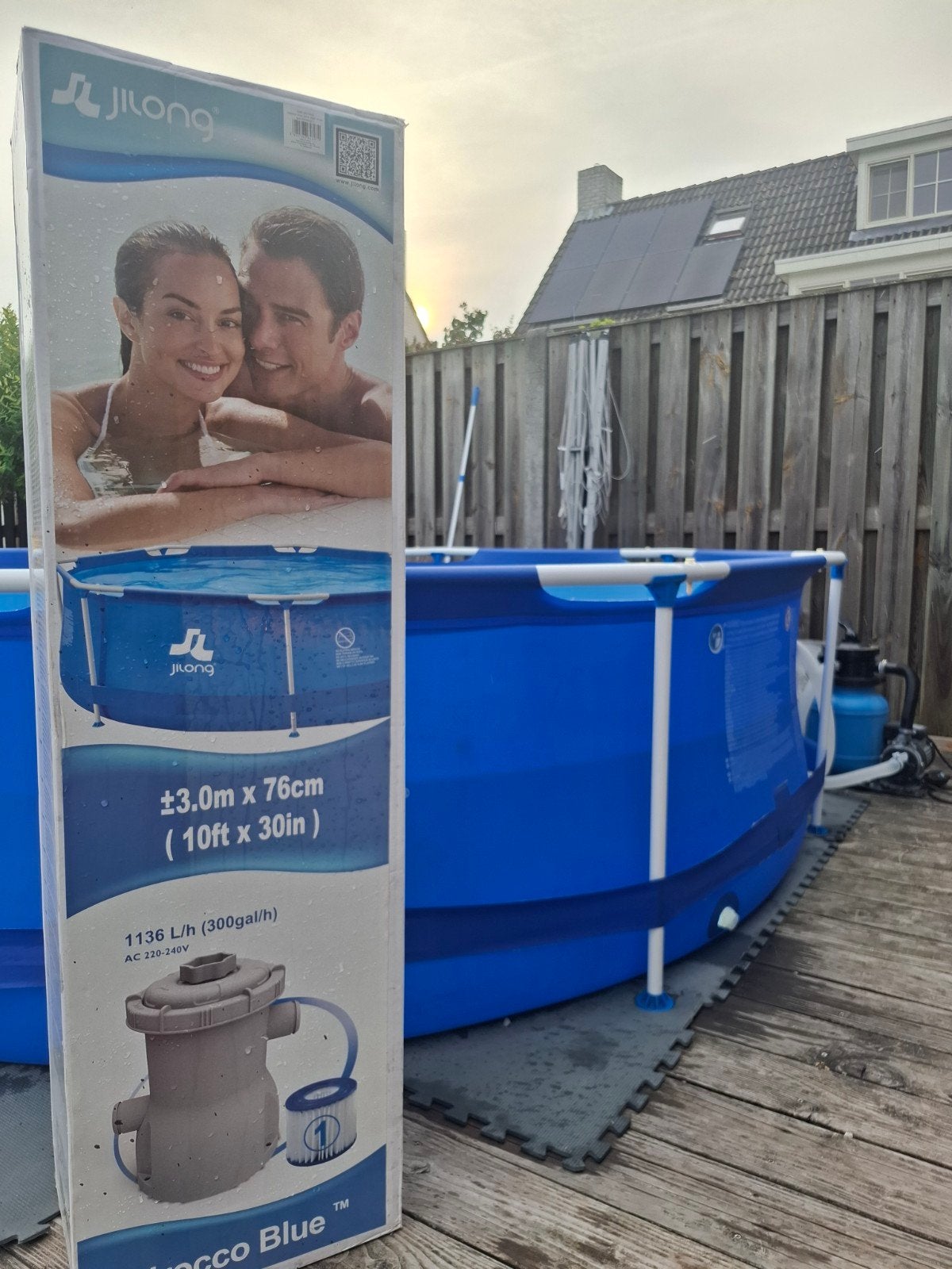 zwembad met zandfilter pomp., Ophalen, Minder dan 80 cm, Rond, 300 cm of meer