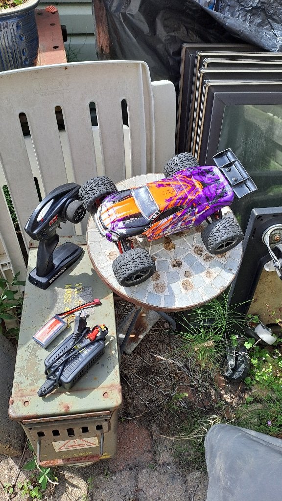 Traxxas Mini E-Revo VXL 1/16, RTR Truggy, Super snel!, Elektro, Gebruikt, Auto offroad, Ophalen of Verzenden
