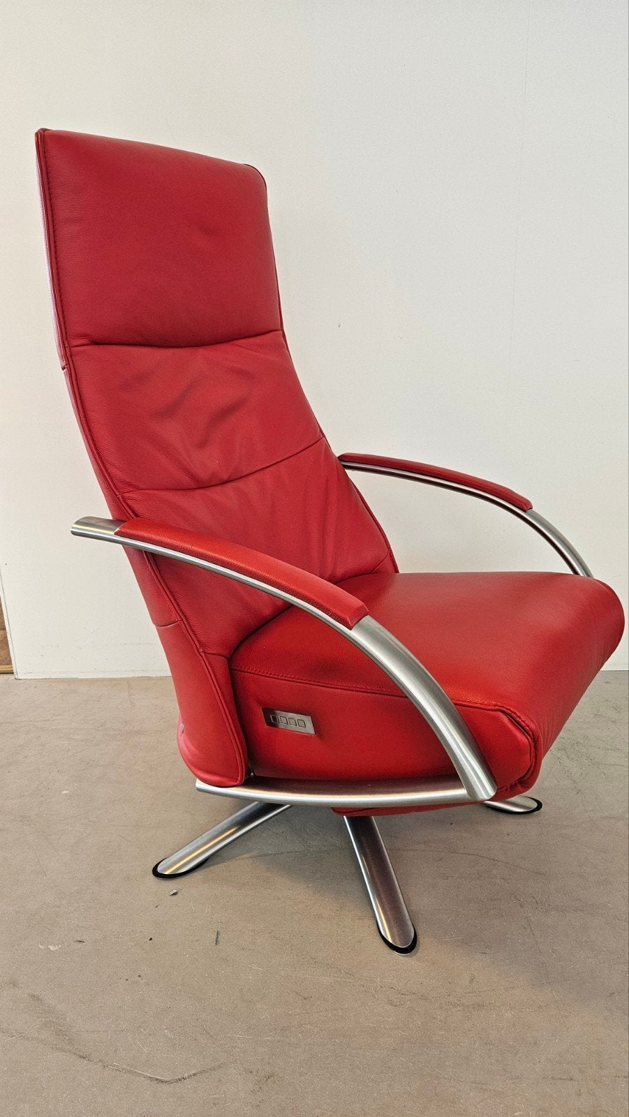 De Toekomst twice relax-fauteuil bij Zitgemak joure, Huis en Inrichting, Ophalen, Zo goed als nieuw, 50 tot 75 cm, Leer