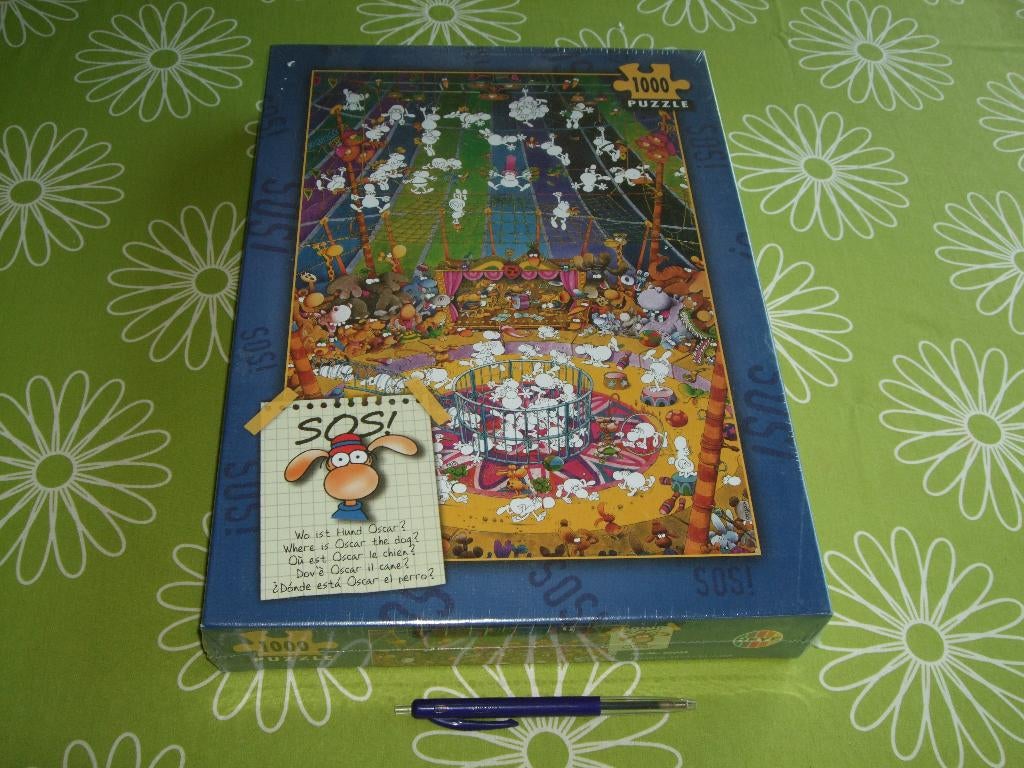 Nieuw in seal: SOS Heye puzzel - Oscar the dog, Ophalen of Verzenden, 500 t/m 1500 stukjes, Nieuw, Legpuzzel