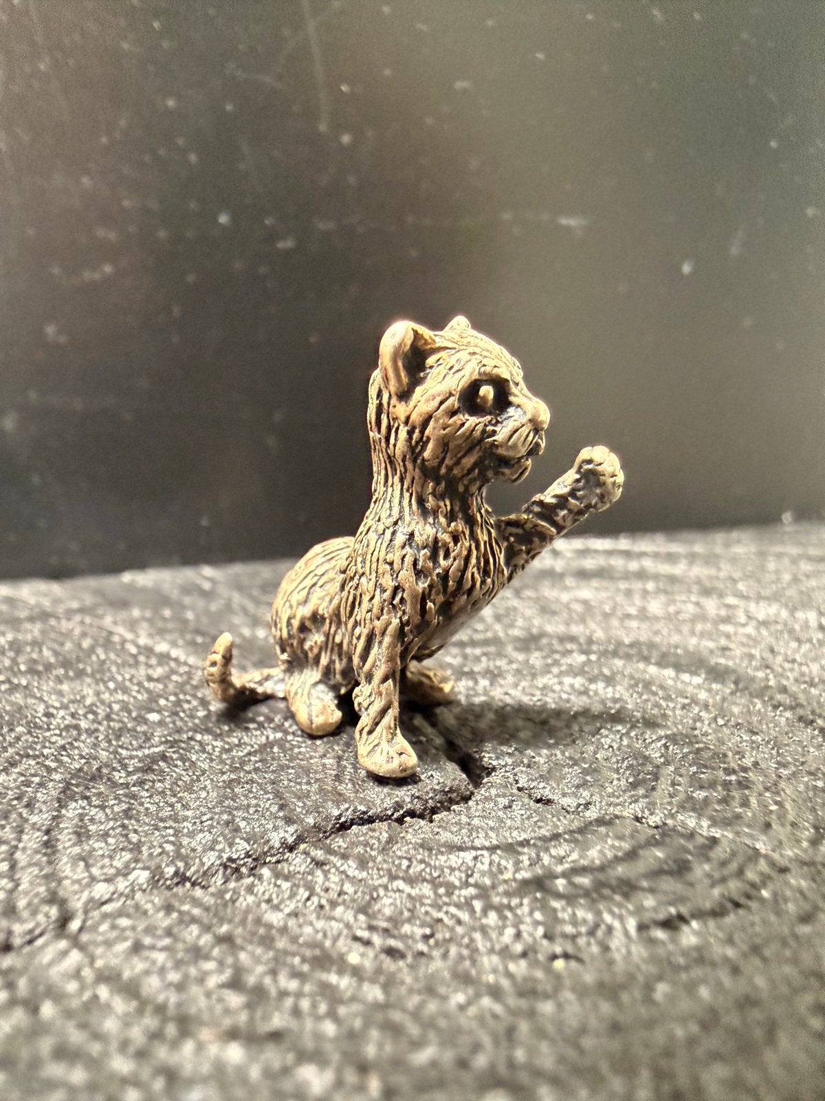 Zilveren Miniatuur Poesje - Gedetailleerd Kattenbeeldje, Verzenden, Zilver
