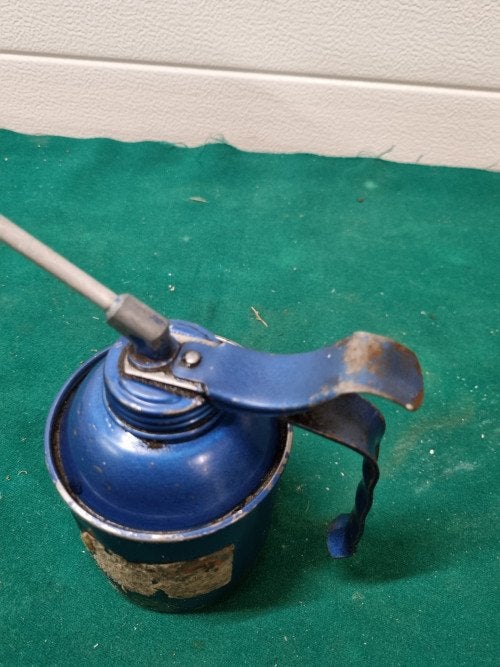 oliespuit  blauw, Ophalen of Verzenden