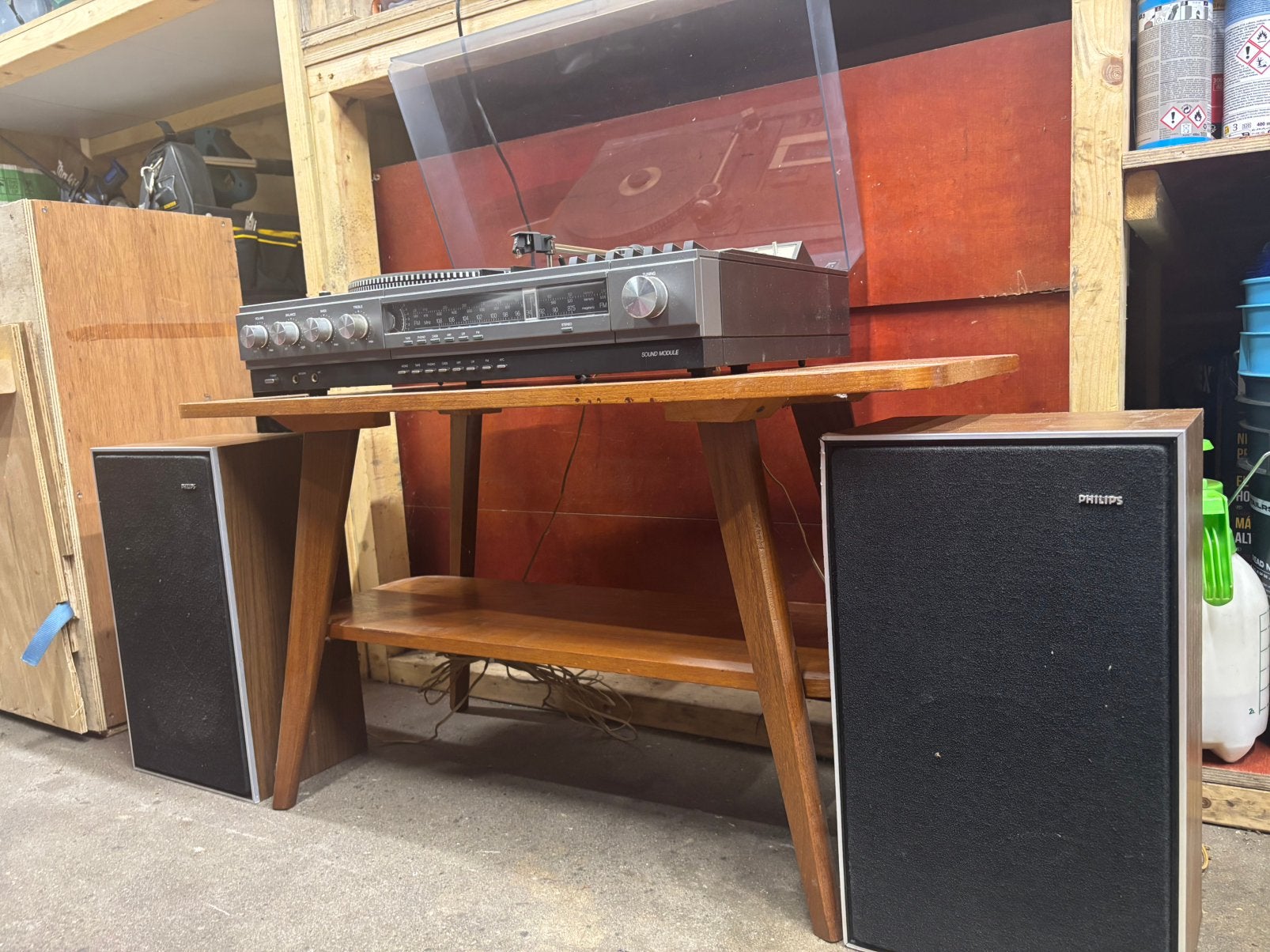 Mooie ouderwetse Philips music centre 904, Ophalen, Zo goed als nieuw, Speakers, Philips