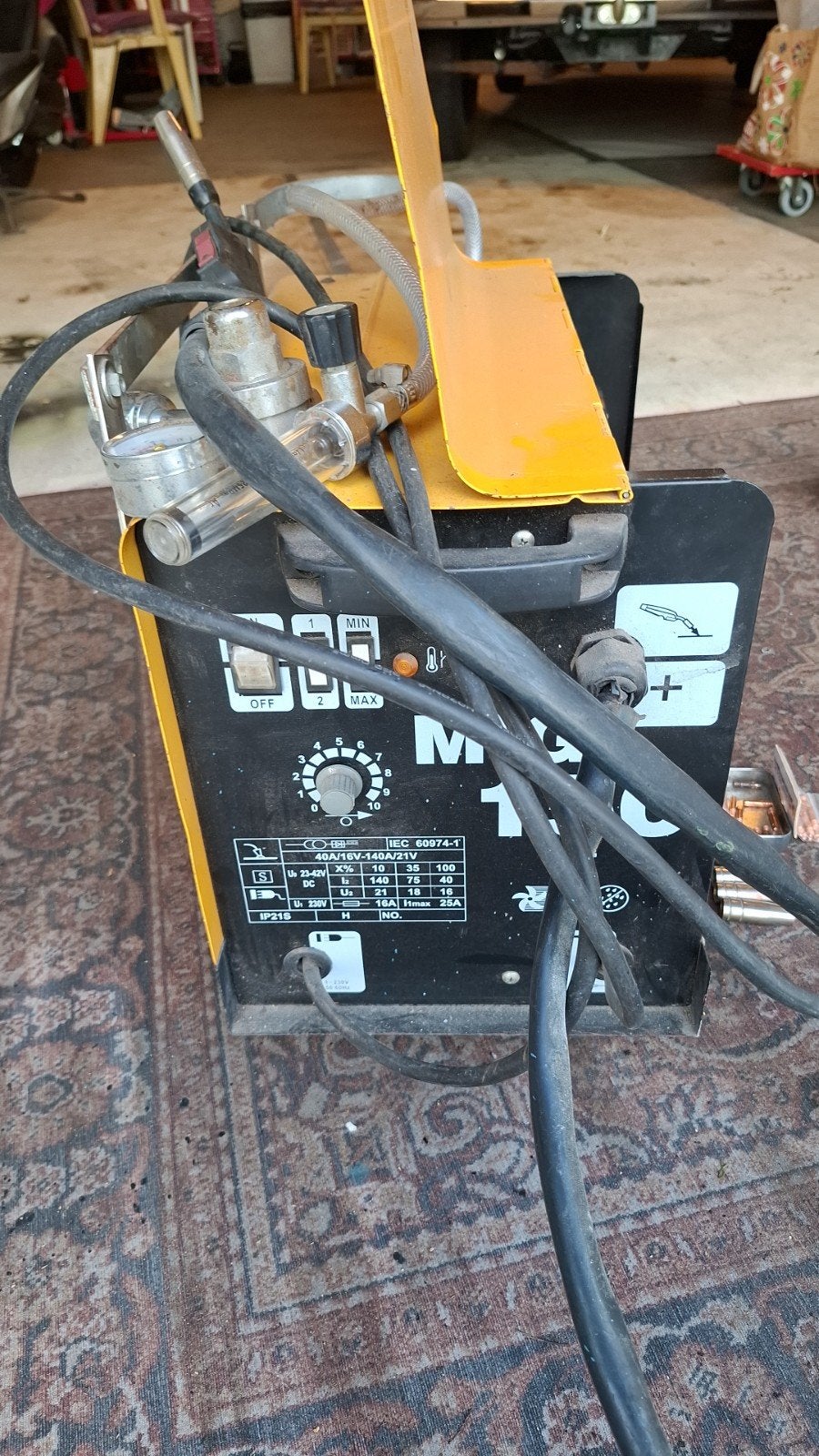 mig las apparaat, Ophalen, Gebruikt, Minder dan 150 ampère, Co2