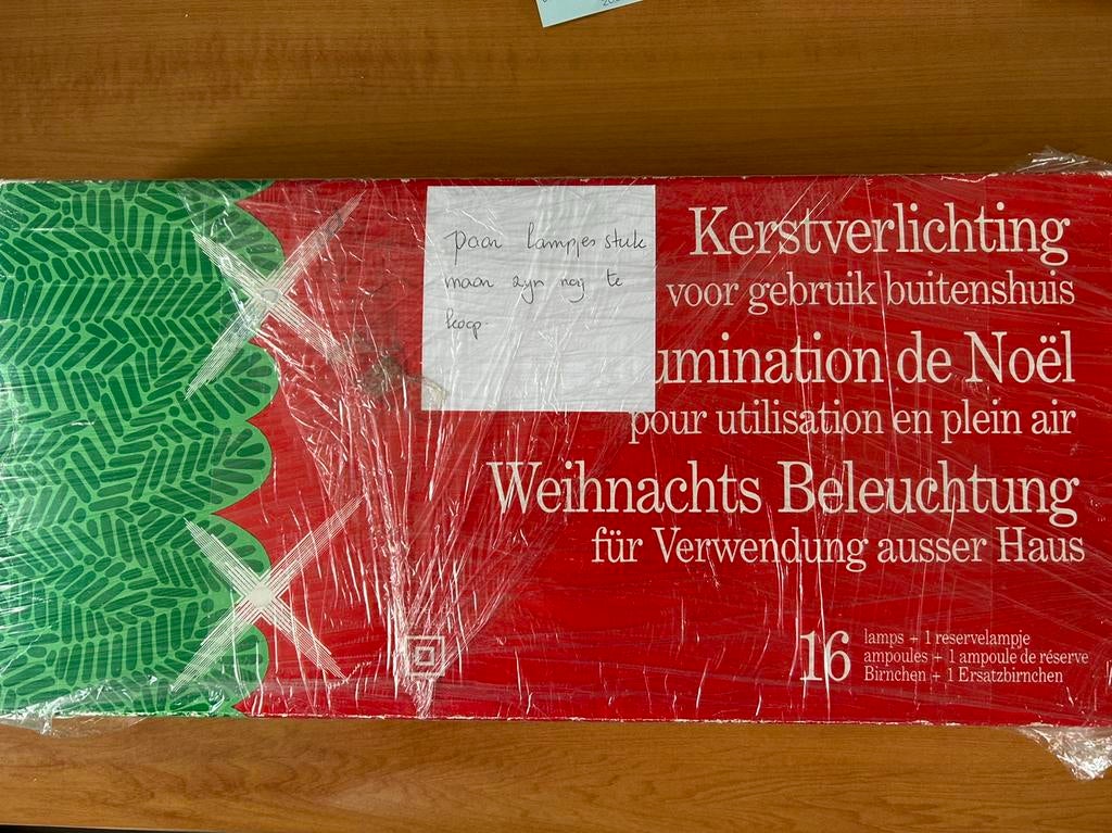 Vintage buiten kerst verlichting, Diversen, Kerst, Ophalen of Verzenden, Gebruikt
