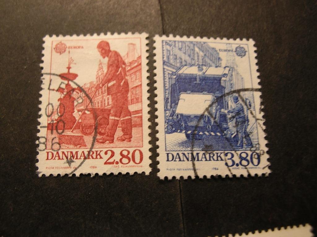 Cept/Verenigd Europa Denemarken 1986  gestempeld, Verzenden, Overige landen, Postfris