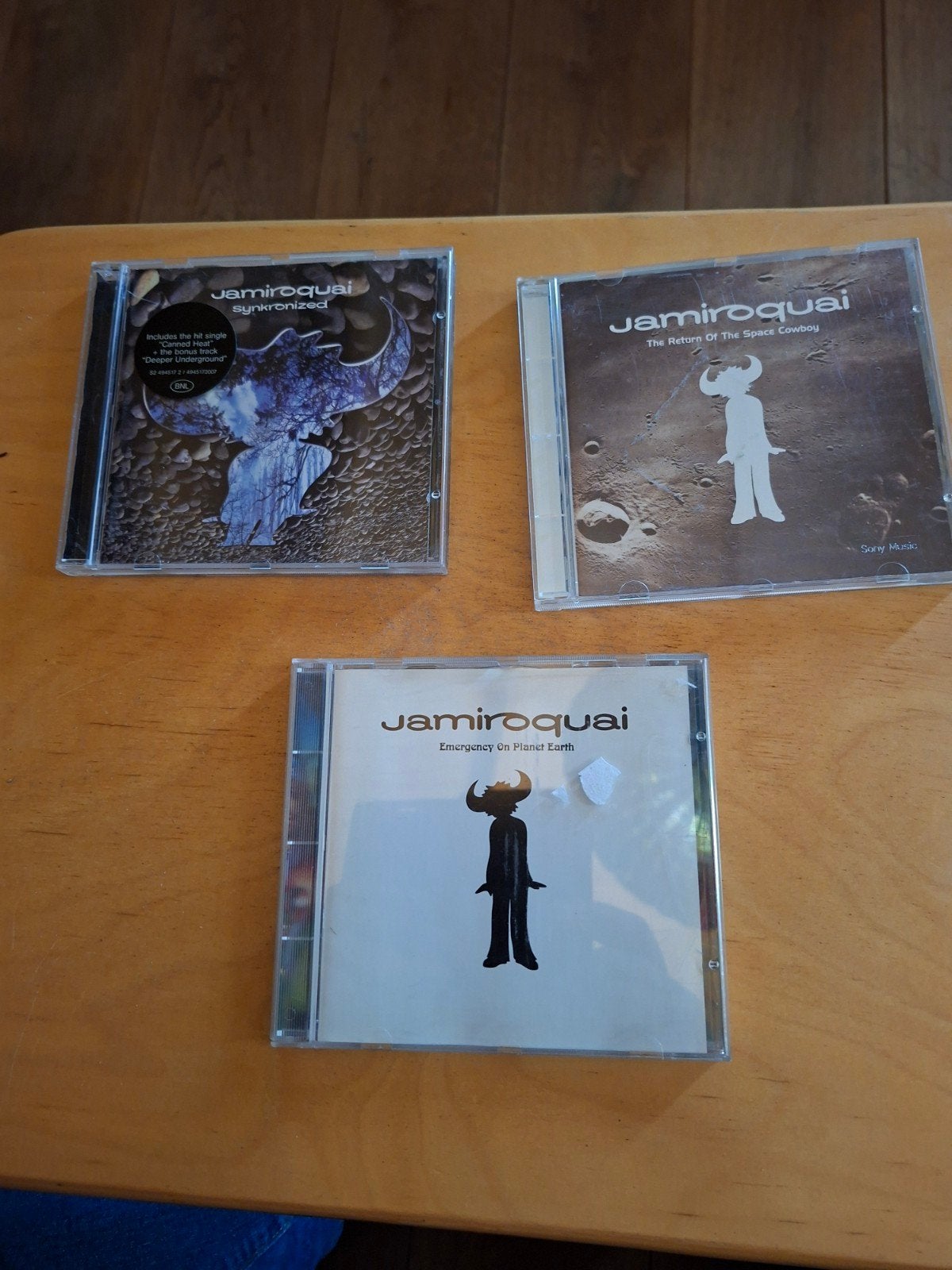 Jamiroquai CD ,s: Synkronized, Space Cowboy, Emergenc, Ophalen of Verzenden, Gebruikt, Funk, Album