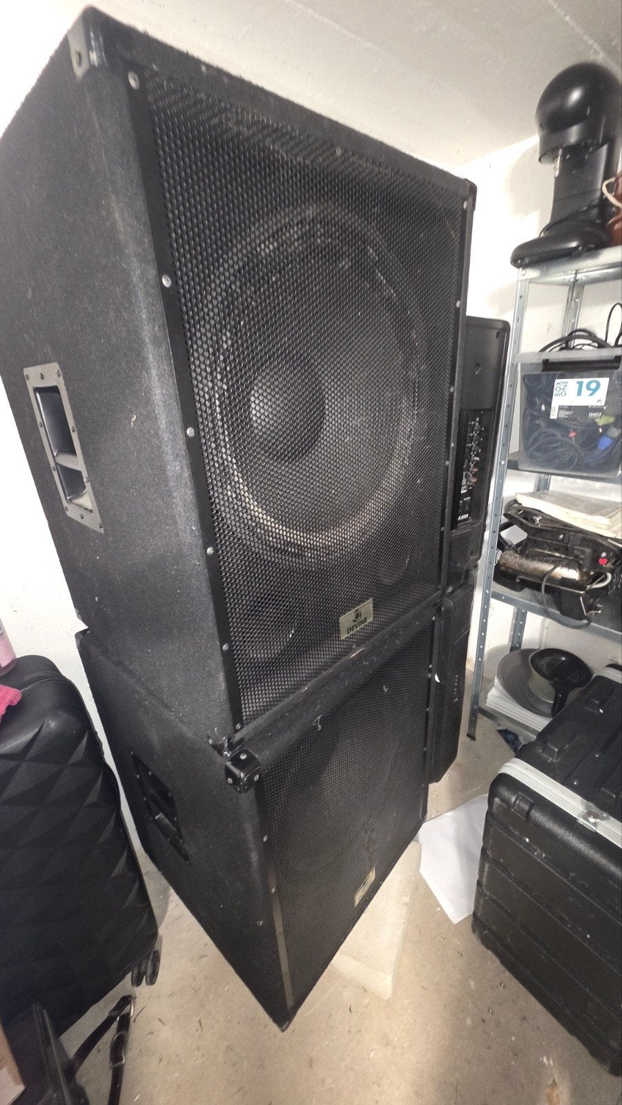 DAP Audio K-115 &  Devine B118A MKII Subwooferset, Gebruikt, Inclusief kabels, Speakerset, Ophalen of Verzenden