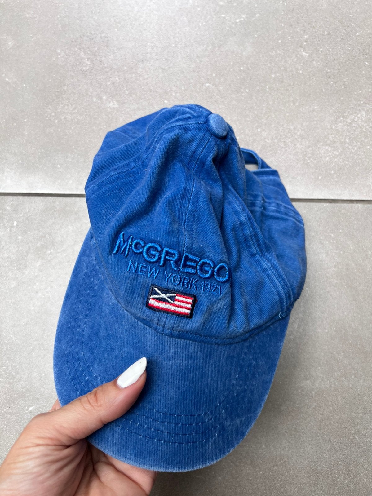 MCGREGOR NIEUWE BLAUW DENIM PET PETJE EEN MAAT, Ophalen of Verzenden, Nieuw, One size fits all, Pet