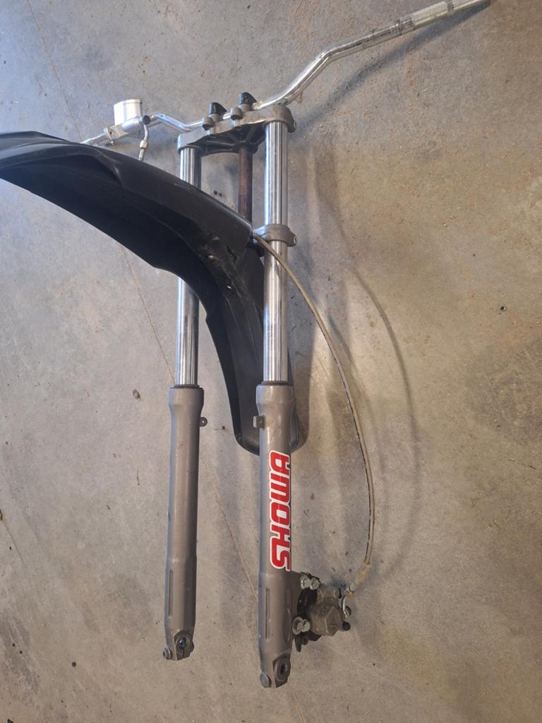 Showa brommer voorvork met stuur en rem, Motoren, Ophalen