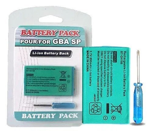 Vervangbatterij voor GameBoy Advance SP, Ophalen of Verzenden, Nieuw, Game Boy Advance SP, Accu of Oplader