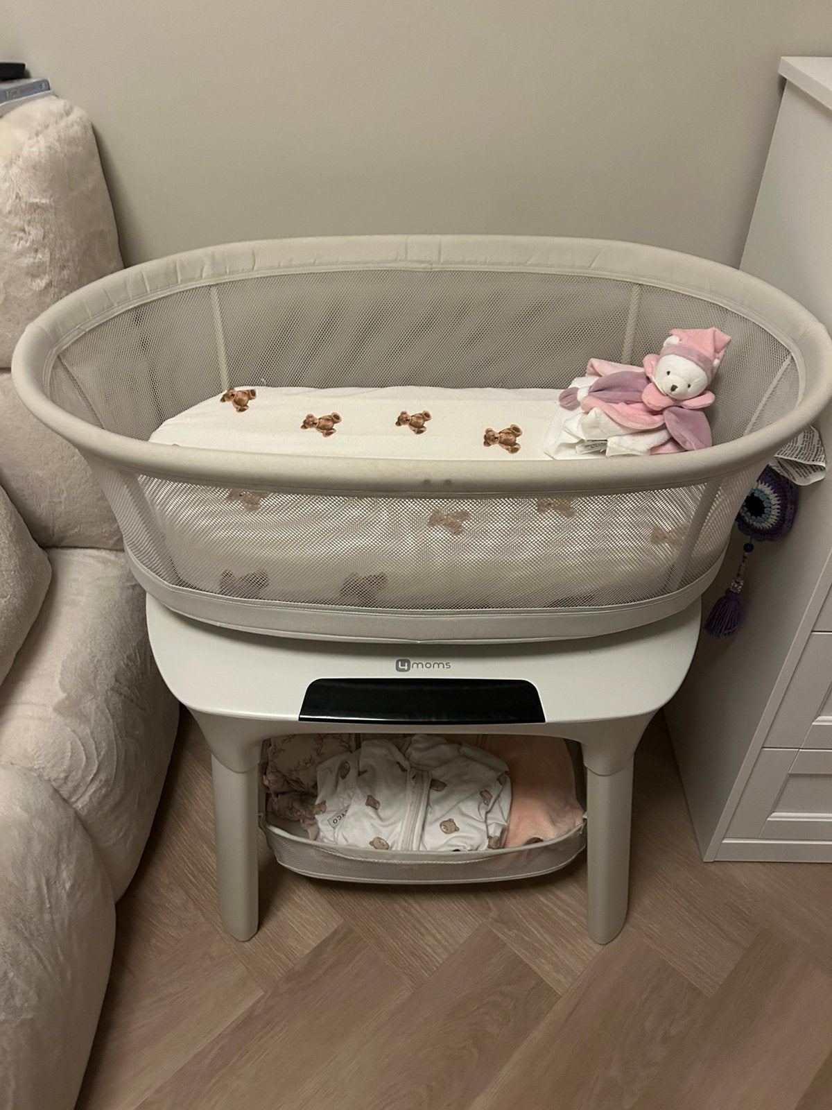 Mama roo 4moms baby wieg electrisch, Ophalen, Zo goed als nieuw, Wieg