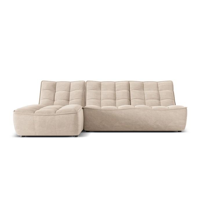Haluta - Hoekbank Dani - 246x172x91 - Beige - Links, Niet ingevuld, Niet ingevuld, Niet ingevuld