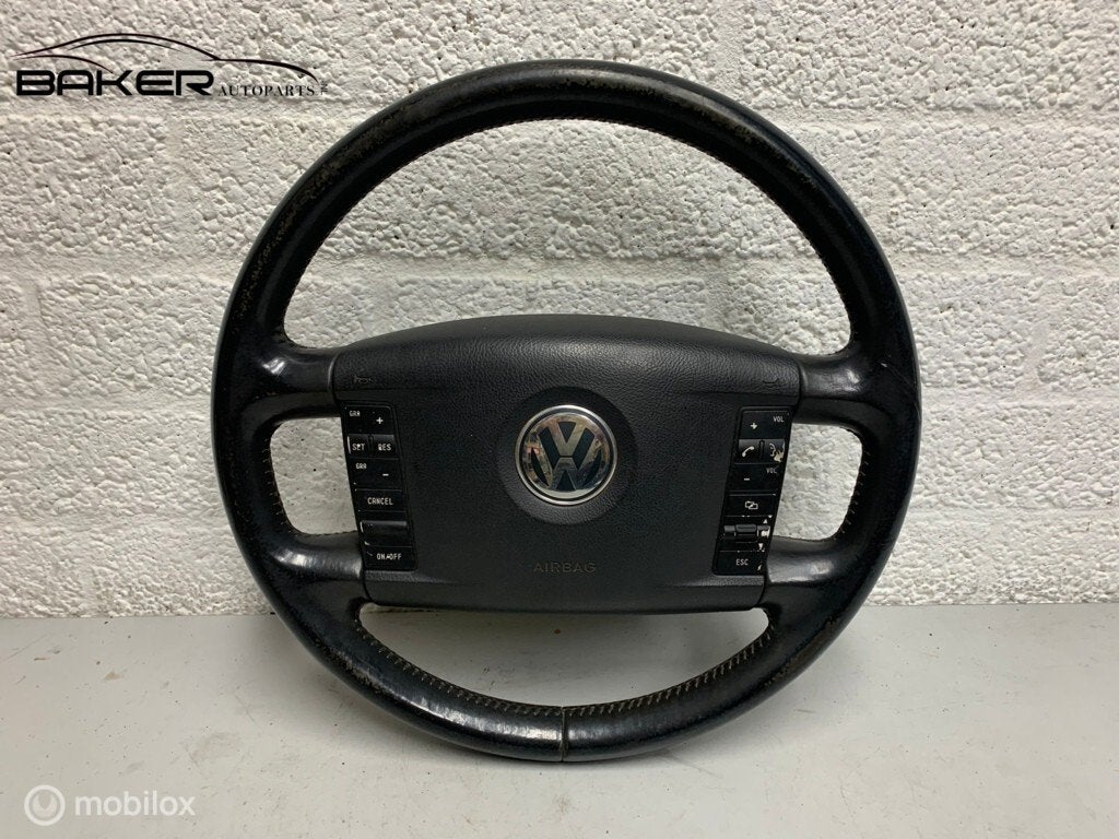Stuurairbag Volkswagen Touareg I ('02-'09), Gebruikt, Volkswagen, Ophalen of Verzenden, Volkswagen