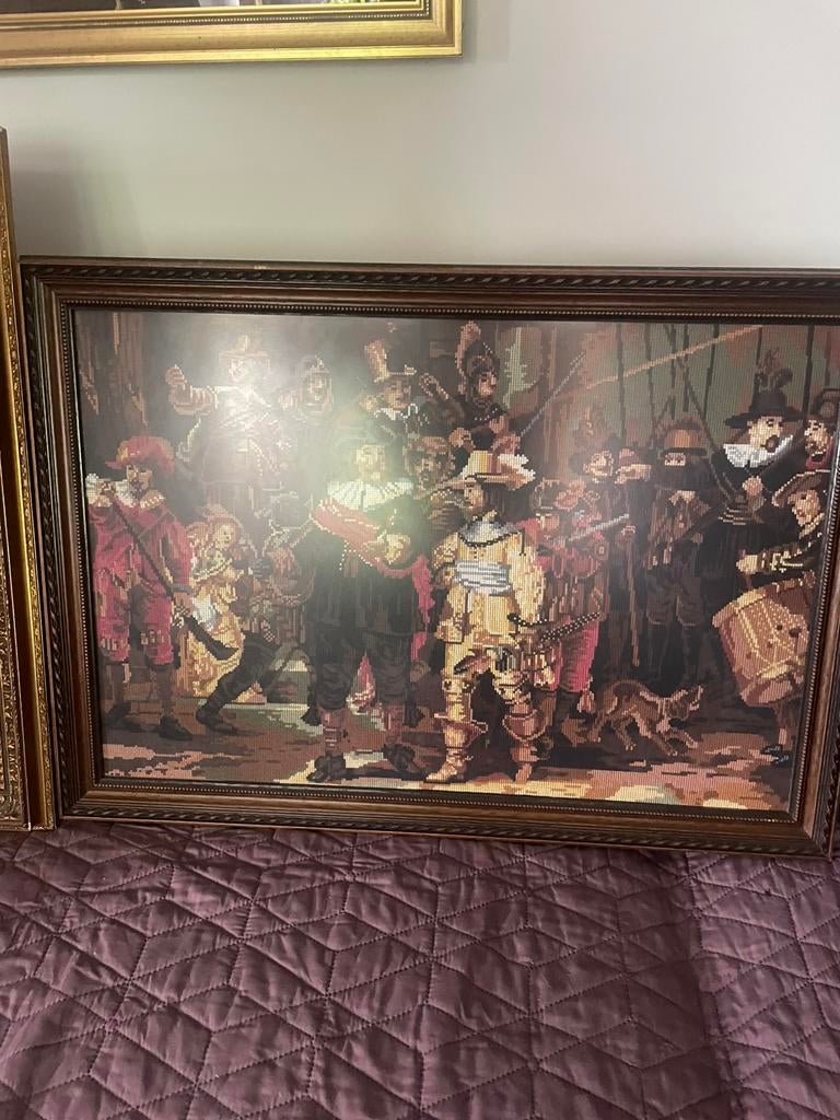 Geborduurde Schilderijen, Antiek en Kunst, Ophalen