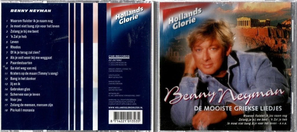 Benny Neyman, de mooiste griekse liedjes, Ophalen of Verzenden, Zo goed als nieuw, Overige genres