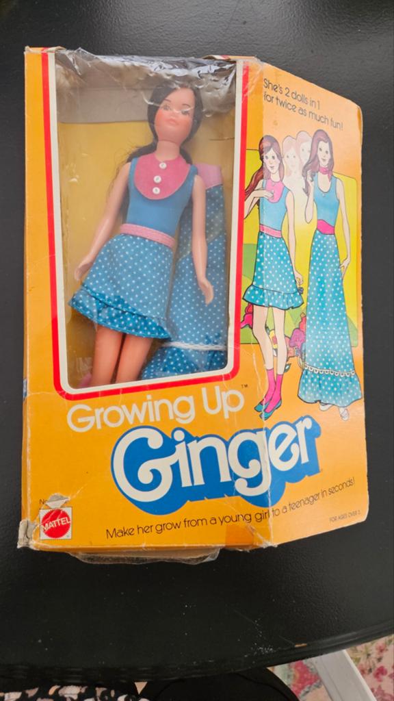 Oude Ginger barbie nog in originele verpakking, Verzamelen, Poppen, Ophalen of Verzenden, Pop