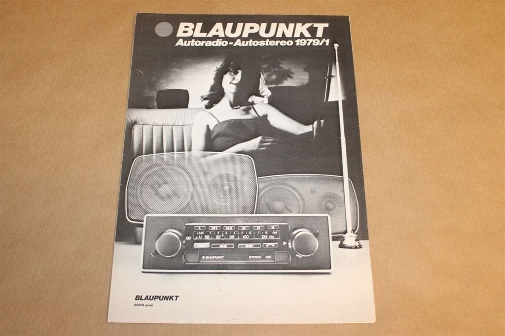 Zeldzame brochure - Blaupunkt Autoradio's - 1979, Ophalen of Verzenden, Zo goed als nieuw