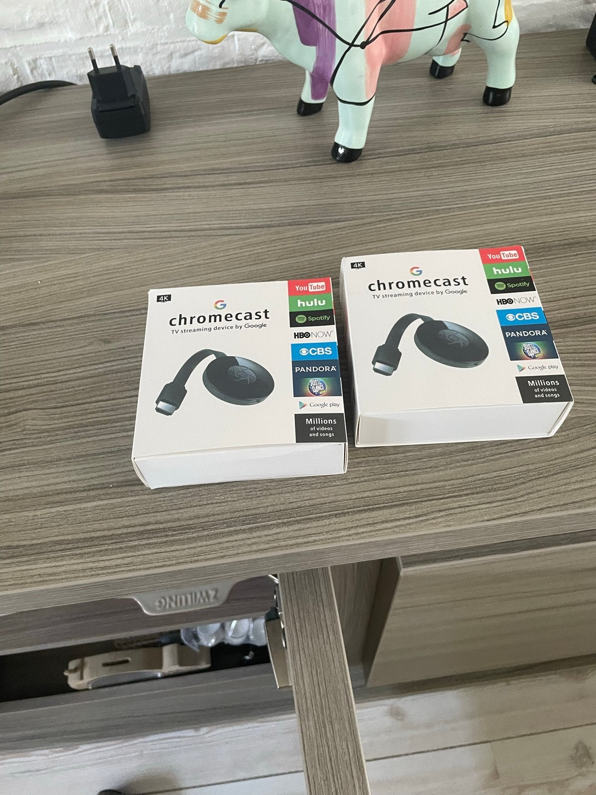 2x Google Chromecast 4K TV streaming device, Ophalen of Verzenden, Nieuw, HDMI, Zonder harde schijf