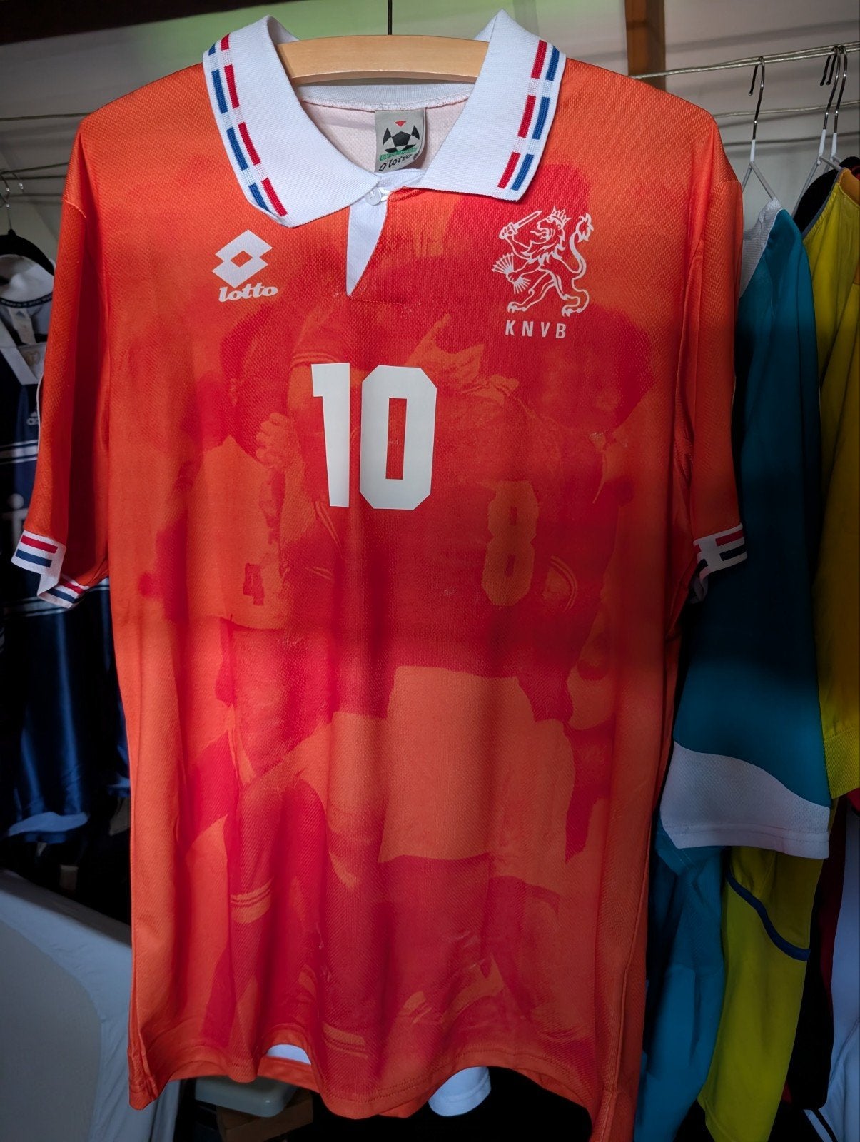 Oranje Nederlands Elftal KNVB EK 1996 shirt Bergkamp XL Lott, Verzamelen, Verzenden, Zo goed als nieuw, Overige binnenlandse clubs