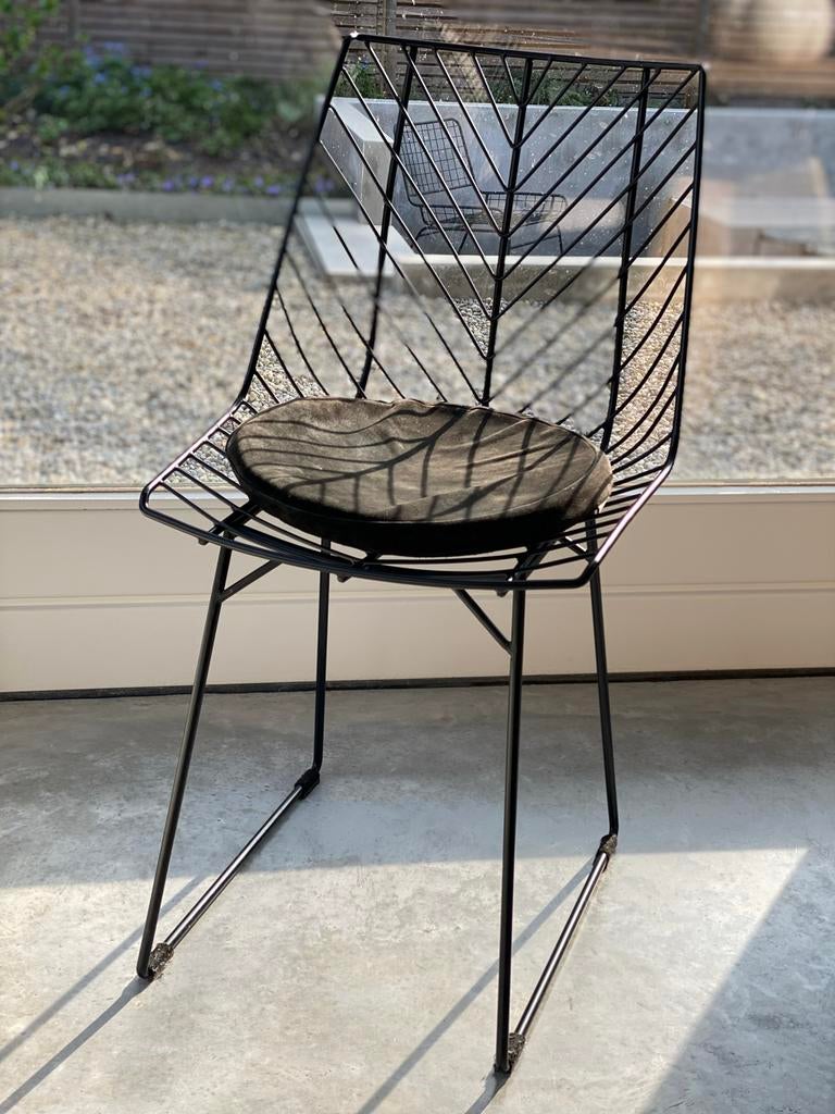 Draadstoelen metaal - Sissy-Boy - zwart, Huis en Inrichting, Stoelen, Gebruikt, Eén, Metaal, Zwart, Ophalen