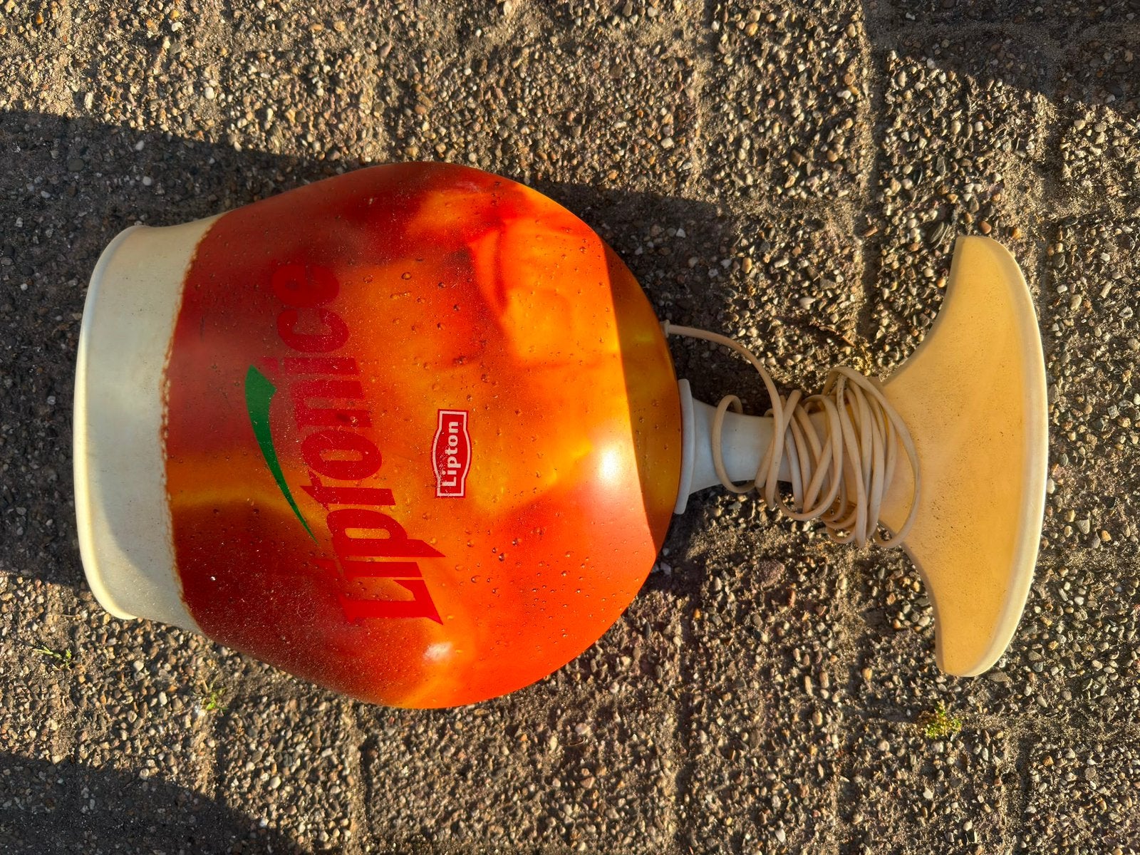 Reclame boord lipton ice tea, Verzamelen, Ophalen, Zo goed als nieuw, Reclamebord