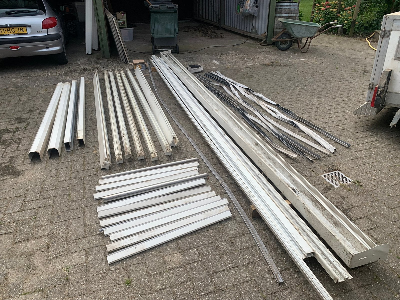 Polycarbonaat overkapping, Tuin en Terras, Overkappingen, Ophalen of Verzenden, Gebruikt, Overige typen