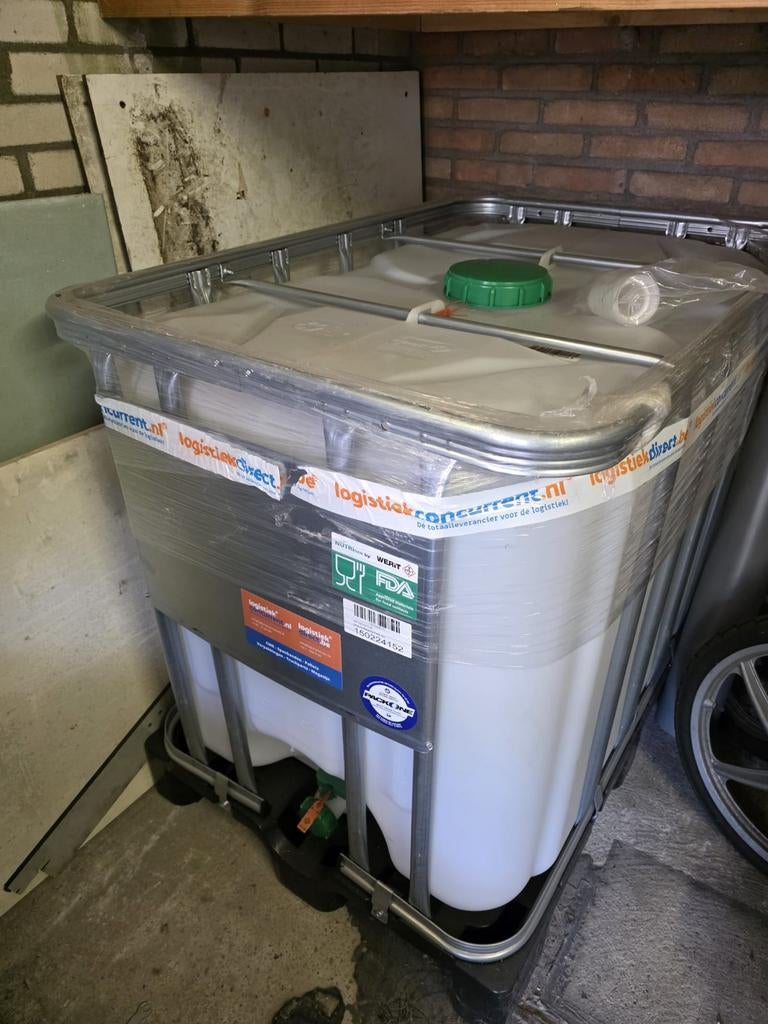 Ibc 600 liter, nieuw, Tuin en Terras, Regentonnen, 150 liter of meer, Ophalen