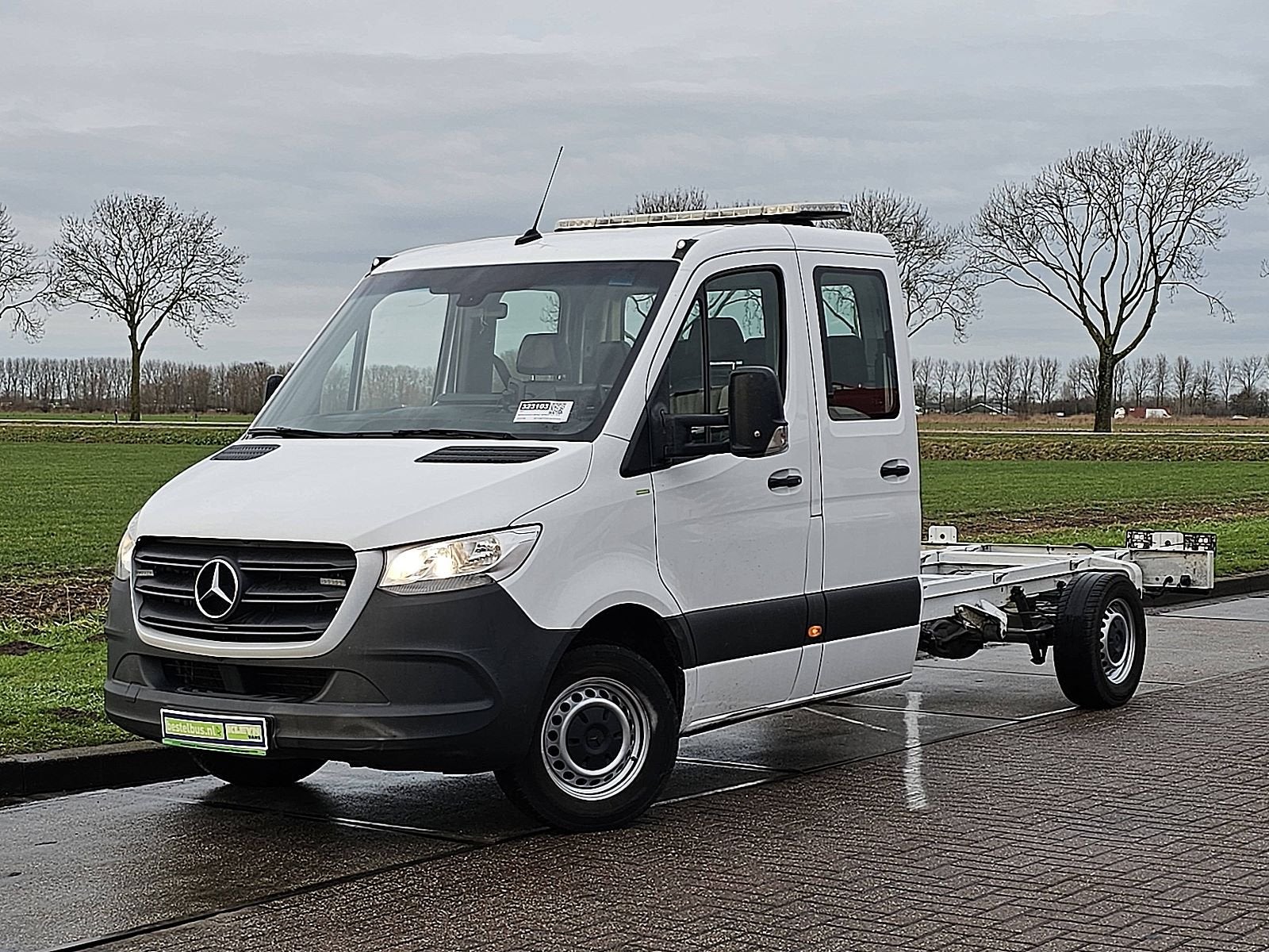MERCEDES-BENZ SPRINTER 319 l3 chassis dub cab, Auto's, Automaat, Gebruikt, 190 pk, Bedrijf
