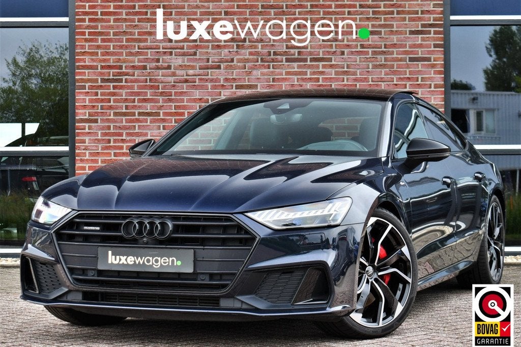 Audi A7 Sportback 55 TFSI e quattro Comp Pano HUD B&O 360 Ma, Auto's, Audi, Bedrijf, Te koop, A7, 360° camera, 4x4, ABS, Achteruitrijcamera