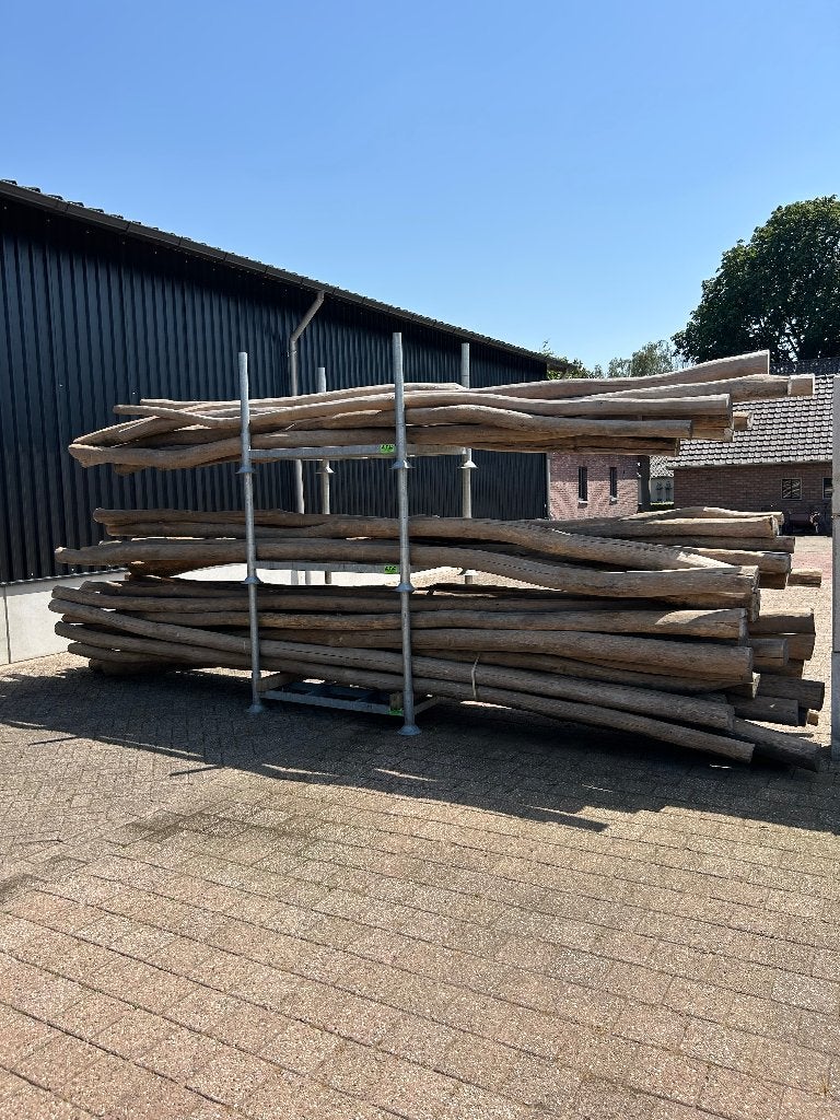 Robinia/Acacia palen 5 en 6 meter – geschuurd – rustiek, Ophalen, Palen, Nieuw, Hardhout