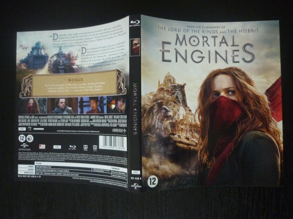 Mortal Engines (originele blu-ray), Cd's en Dvd's, Ophalen of Verzenden, Gebruikt, Drama