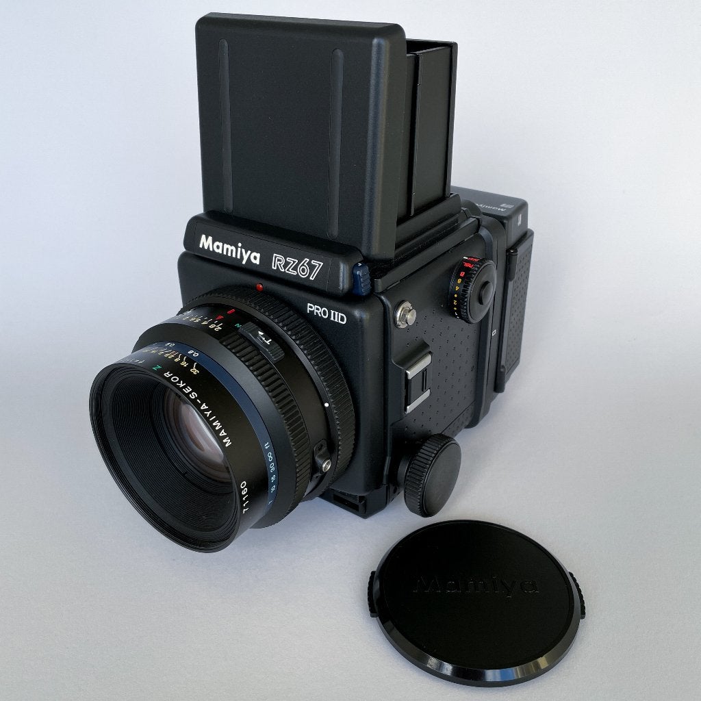 Uitzonderlijke matzwarte Mamiya RZ67 Pro IID + lens + back, Ophalen of Verzenden, Zo goed als nieuw, Spiegelreflex, Overige Merken