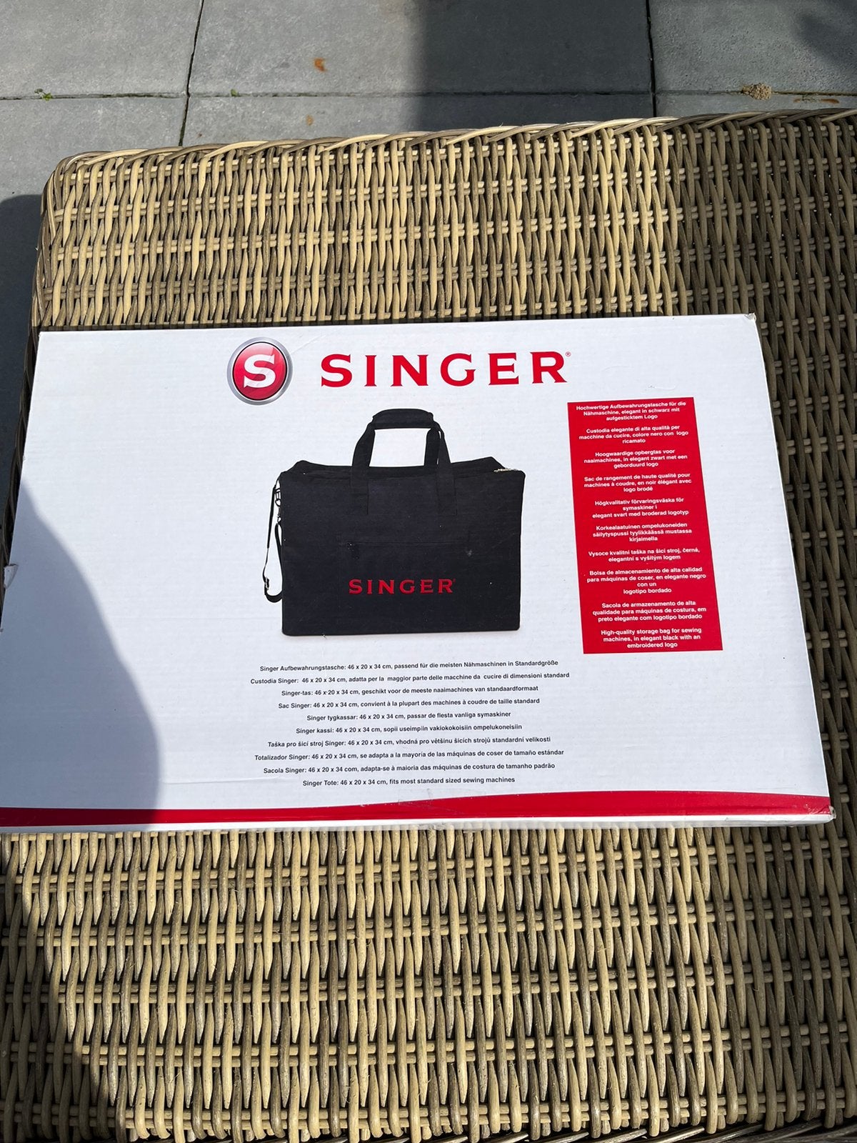 Singer tas, Witgoed en Apparatuur, Wekkers, Ophalen of Verzenden, Zo goed als nieuw