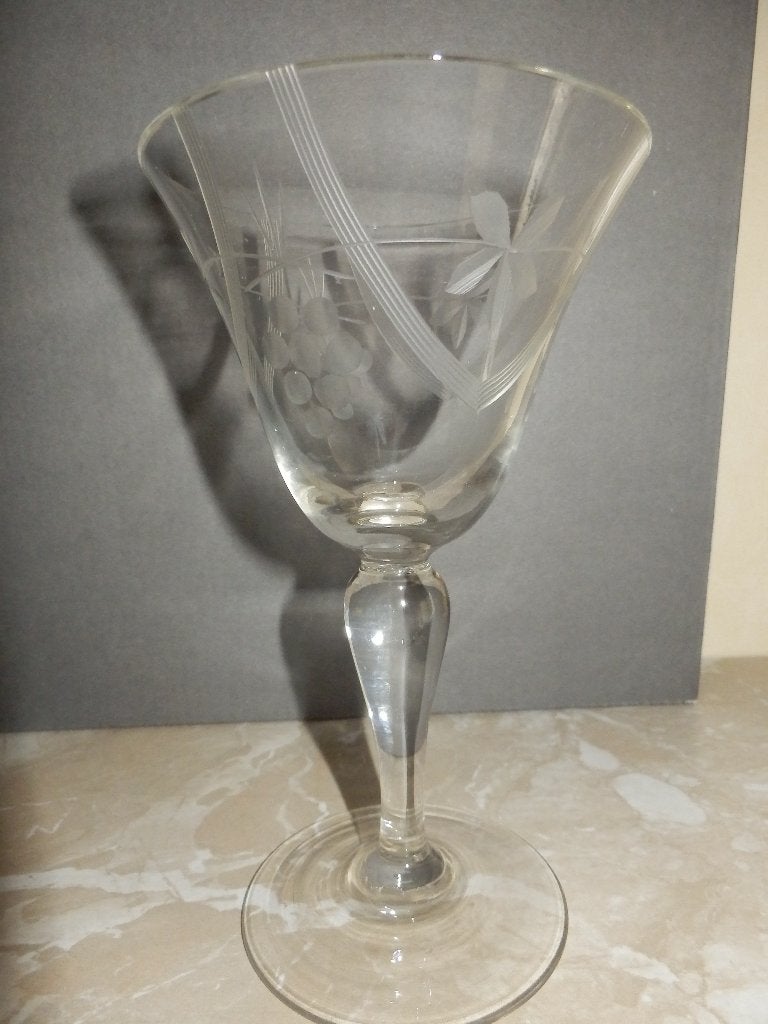 Oud Geslepen Advocaat glaasje, Ophalen of Verzenden