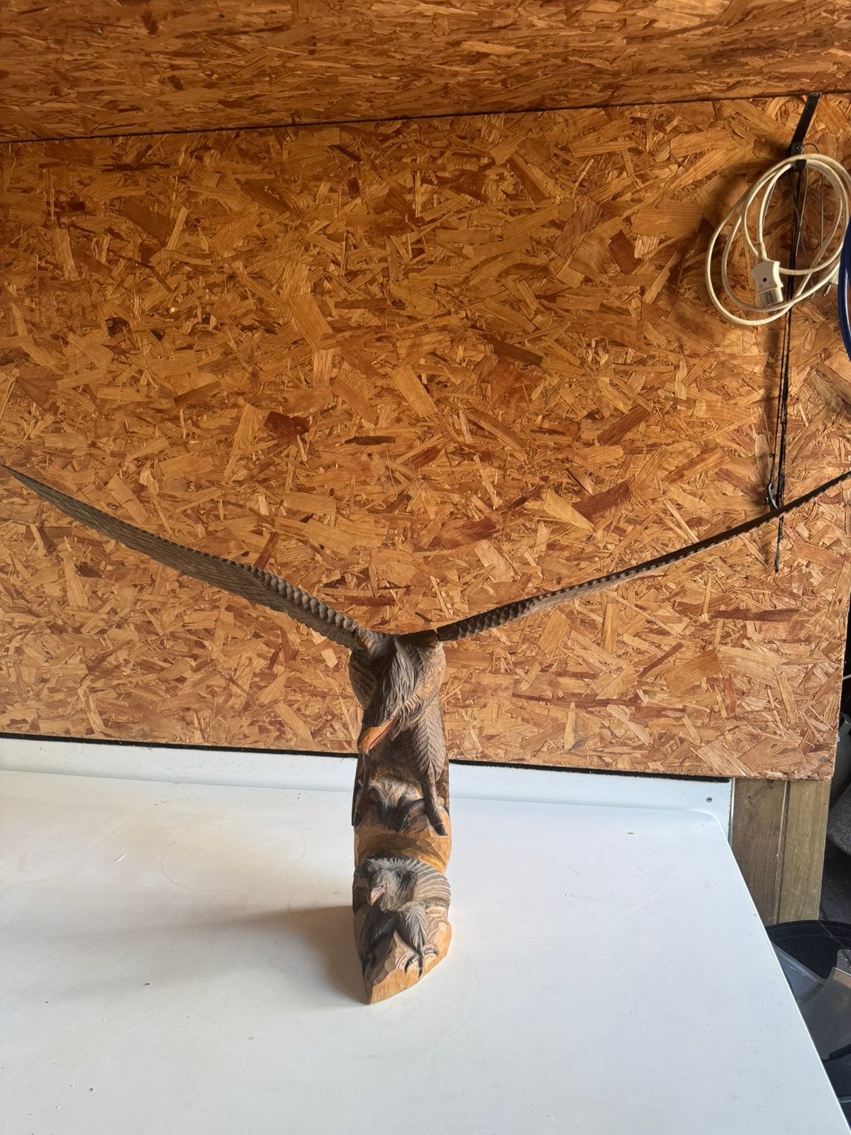 hand gemaakte adelaar hout, Antiek en Kunst, Ophalen