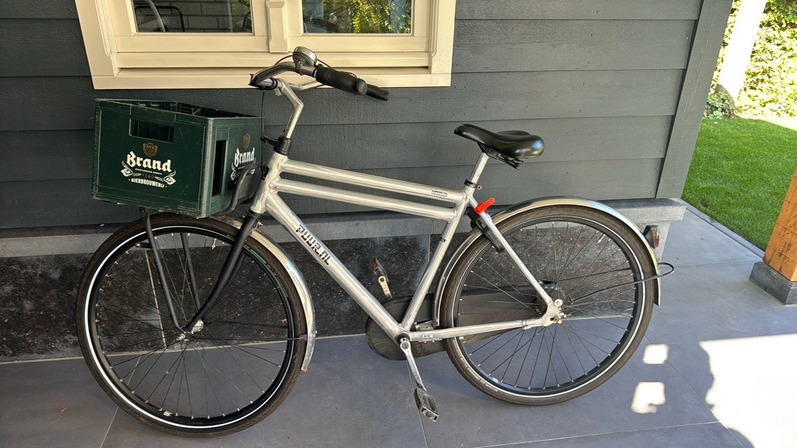 Gazelle transportfiets met krat - Gebruikt, 53 tot 56 cm, Velgrem, Versnellingen, Ophalen of Verzenden