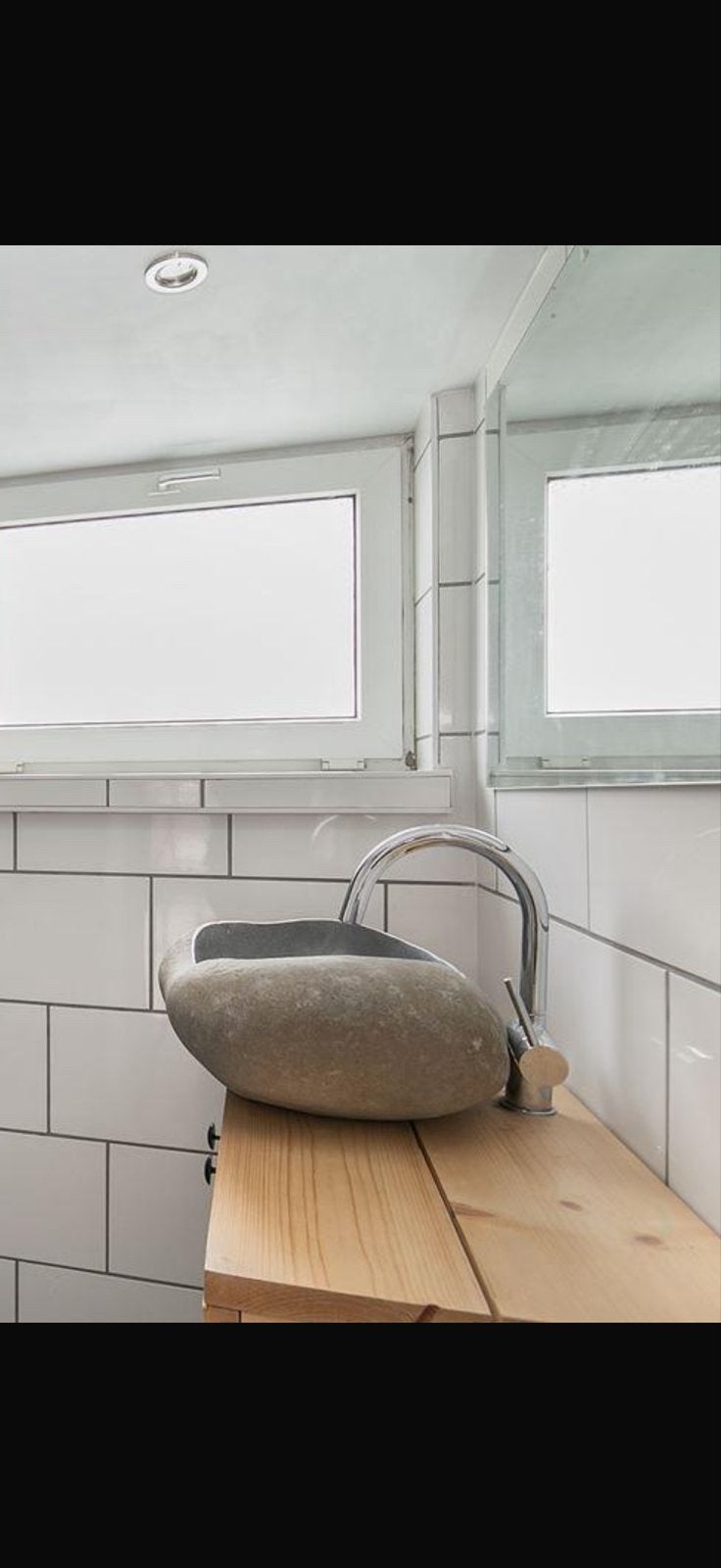 wastafel riviersteen, Ophalen of Verzenden, Zo goed als nieuw, Steen, Wastafel