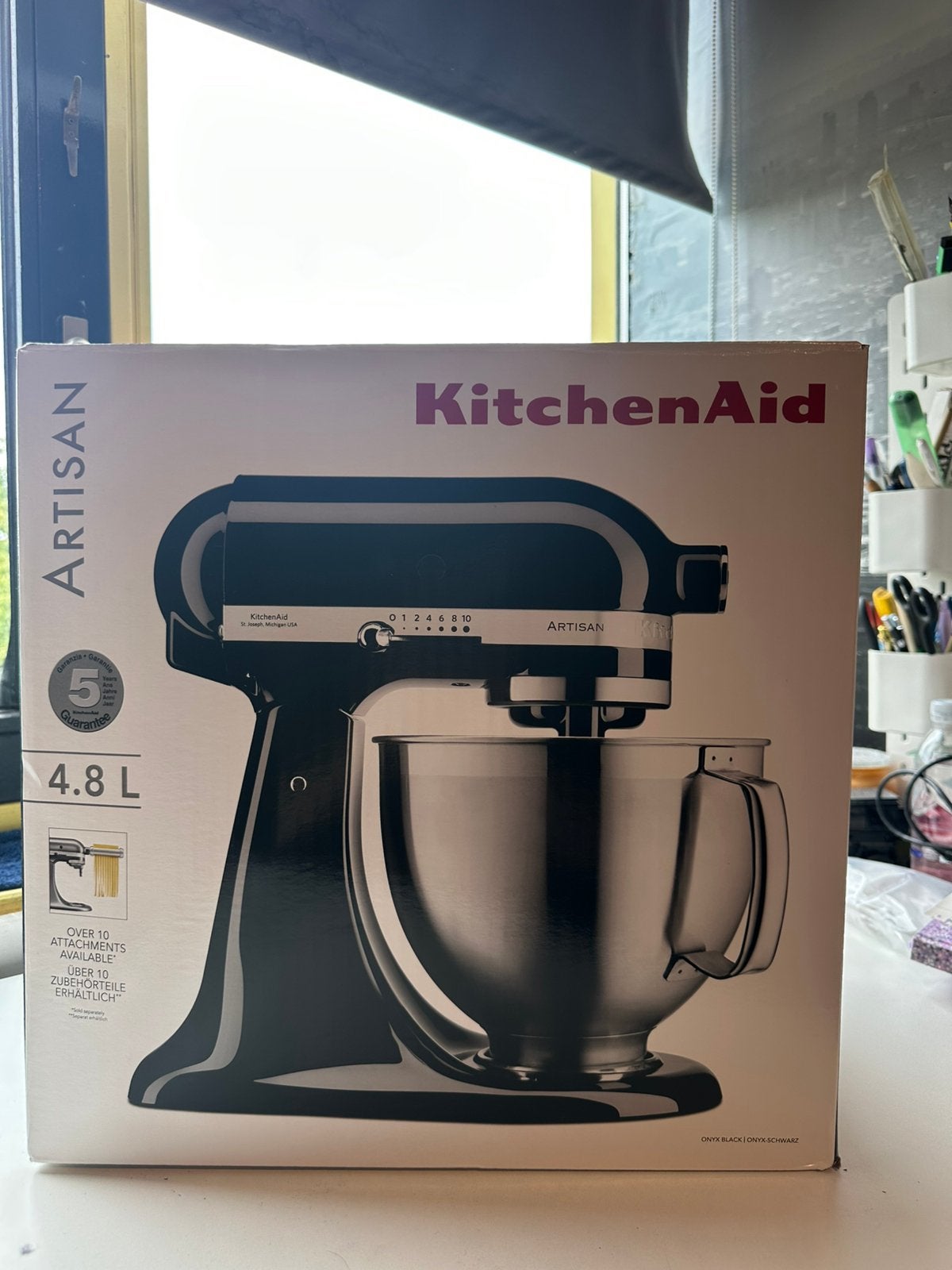 KitchenAid Artisan 5KSM185PS, 4 liter of meer, Ophalen, Nieuw, 3 snelheden of meer