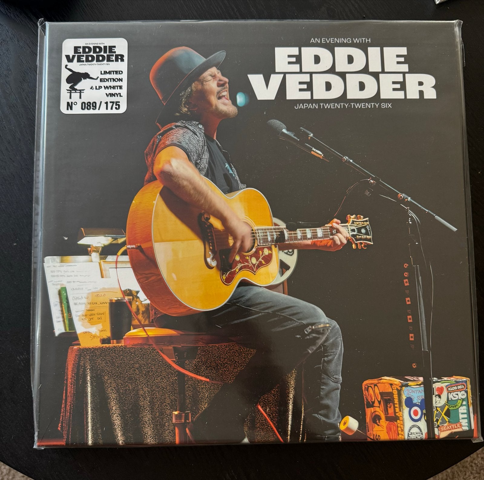 Eddie Vedder - Japan 2026 an evening with Ltd Edition 4LP, Boxset, Rock, Ophalen of Verzenden, 12 inch