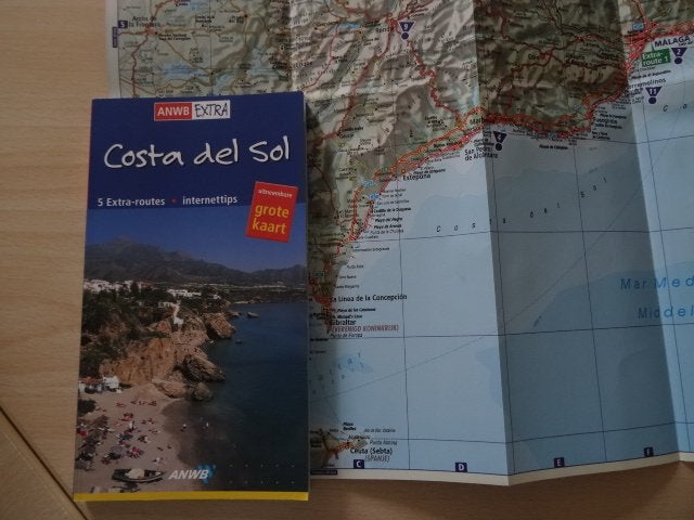 anwb extra reisgids Costa del Sol, Malaga, Marbella +kaart, Europa, Ophalen of Verzenden, Zo goed als nieuw, Reisgids of -boek