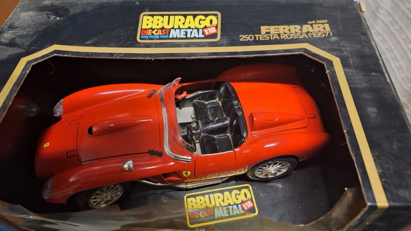 Bburago Ferrari 250 Testa Rossa (1957) Die-Cast Model 1:18, Hobby en Vrije tijd, Ophalen of Verzenden