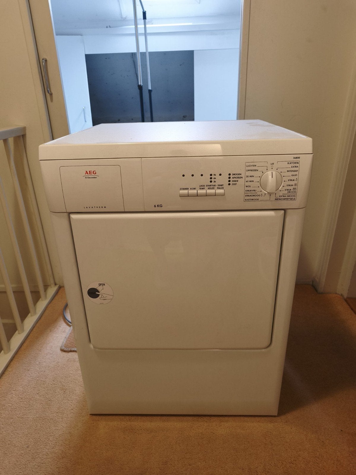AEG Lavatherm 36800 Luchtafvoer Wasdroger - 6 KG, Ophalen, Gebruikt, Luchtafvoer, 4 tot 6 kg
