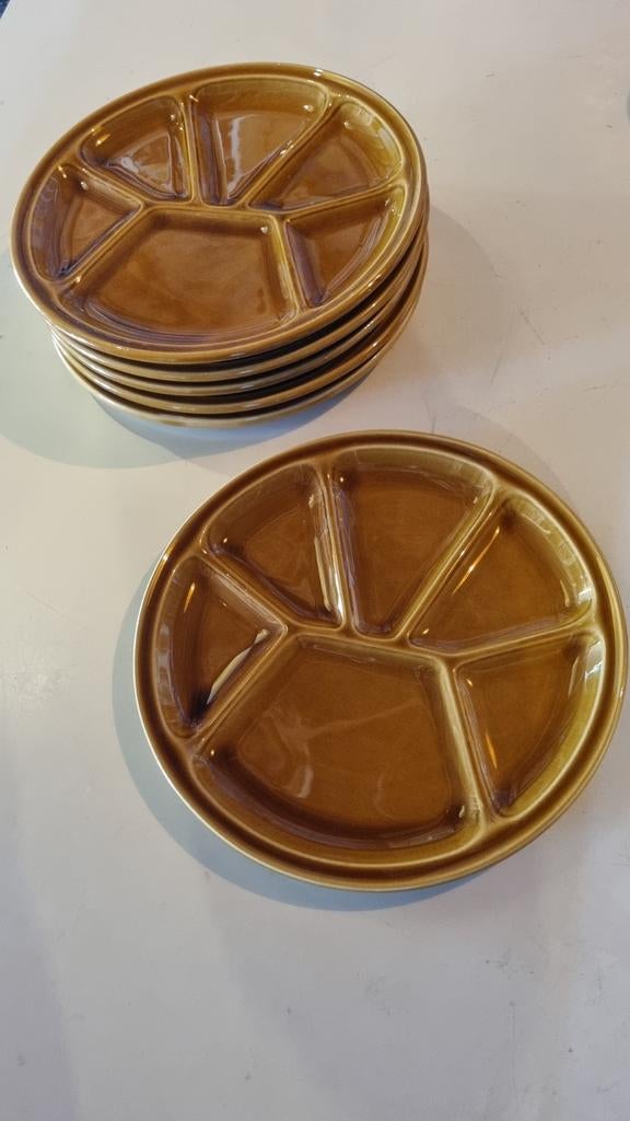 Vintage borden, 6 stuks, Ophalen of Verzenden